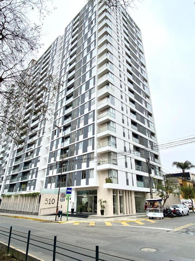 Hermoso Apartamento Con Piscina Miraflores- Canvas Lima Ngoại thất bức ảnh